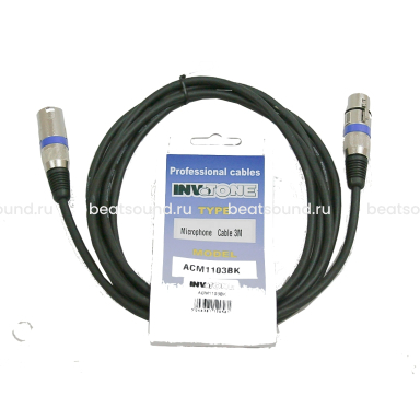 INVOTONE ACM1105BK микрофонный кабель 5 м